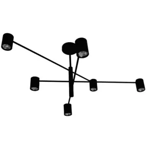 Nora Living Umi 6 Light Pendant Matt Black by Nora Living, a Pendant Lighting for sale on Style Sourcebook