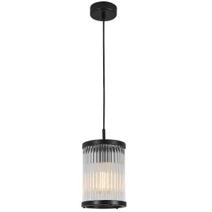 Nora Living Delaware 1 Light Pendant Matte Black by Nora Living, a Pendant Lighting for sale on Style Sourcebook