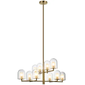Nora Living Chicago 10 Light Pendant Satin Brass by Nora Living, a Pendant Lighting for sale on Style Sourcebook
