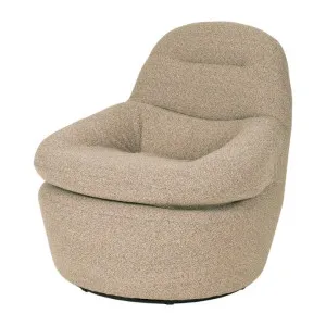 Nalini Swivel Lounge Chair - Granite Boucle by Interior Secrets - AfterPay Available by Interior Secrets, a Chairs for sale on Style Sourcebook