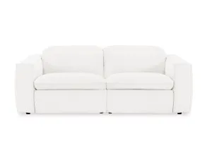 Abode Fabric 3 Seat Recliner Sofa, White, by Lounge Lovers by Lounge Lovers, a Sofas for sale on Style Sourcebook