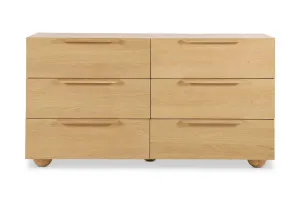 Arlo Chest of 6 Drawers, Oak, by Lounge Lovers by Lounge Lovers, a Dressers & Chests of Drawers for sale on Style Sourcebook