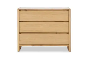 Hallie Travertine Chest of 3 Drawers, Travertine/Oak, by Lounge Lovers by Lounge Lovers, a Dressers & Chests of Drawers for sale on Style Sourcebook