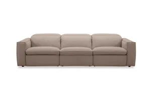 Abode Fabric 4 Seat Recliner Sofa, Austin Coffee, by Lounge Lovers by Lounge Lovers, a Sofas for sale on Style Sourcebook