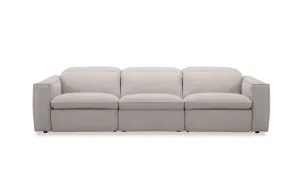 Abode Fabric 4 Seat Recliner Sofa, Grey, by Lounge Lovers by Lounge Lovers, a Sofas for sale on Style Sourcebook