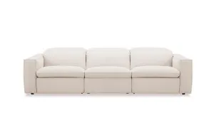 Abode Fabric 4 Seat Recliner Sofa, Ivory, by Lounge Lovers by Lounge Lovers, a Sofas for sale on Style Sourcebook