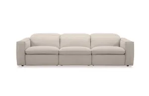 Abode Fabric 4 Seat Recliner Sofa, Grey, by Lounge Lovers by Lounge Lovers, a Sofas for sale on Style Sourcebook