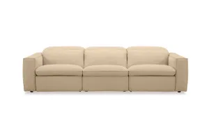 Abode Fabric 4 Seat Recliner Sofa, Florence Natural, by Lounge Lovers by Lounge Lovers, a Sofas for sale on Style Sourcebook