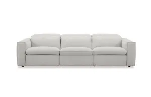Abode Fabric 4 Seat Recliner Sofa, Grey, by Lounge Lovers by Lounge Lovers, a Sofas for sale on Style Sourcebook