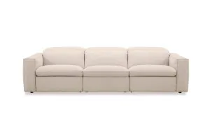 Abode Fabric 4 Seat Recliner Sofa, Sienna Natural, by Lounge Lovers by Lounge Lovers, a Sofas for sale on Style Sourcebook