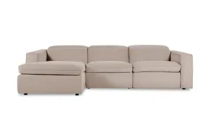 Abode Fabric Recliner Left Chaise Sofa, Austin Coffee, by Lounge Lovers by Lounge Lovers, a Sofas for sale on Style Sourcebook