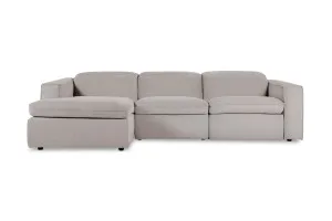 Abode Fabric Recliner Left Chaise Sofa, Grey, by Lounge Lovers by Lounge Lovers, a Sofas for sale on Style Sourcebook