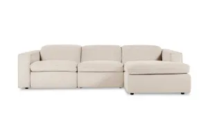 Abode Fabric Recliner Right Chaise Sofa, Ivory, by Lounge Lovers by Lounge Lovers, a Sofas for sale on Style Sourcebook