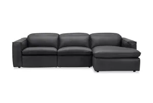 Abode Leather Recliner Right Chaise Sofa, Sutton Anthracite, by Lounge Lovers by Lounge Lovers, a Sofas for sale on Style Sourcebook