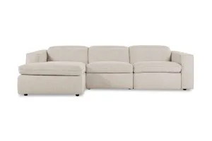 Abode Fabric Recliner Left Chaise Sofa, Grey, by Lounge Lovers by Lounge Lovers, a Sofas for sale on Style Sourcebook