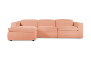 Abode Fabric Recliner Left Chaise Sofa, Florence Clay, by Lounge Lovers by Lounge Lovers, a Sofas for sale on Style Sourcebook