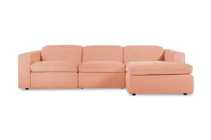 Abode Fabric Recliner Right Chaise Sofa, Florence Clay, by Lounge Lovers by Lounge Lovers, a Sofas for sale on Style Sourcebook