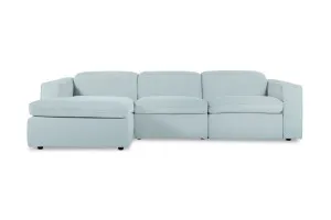 Abode Fabric Recliner Left Chaise Sofa, Florence Marine, by Lounge Lovers by Lounge Lovers, a Sofas for sale on Style Sourcebook