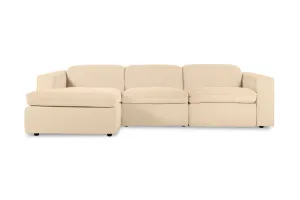 Abode Fabric Recliner Left Chaise Sofa, Florence Natural, by Lounge Lovers by Lounge Lovers, a Sofas for sale on Style Sourcebook