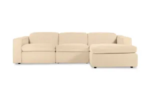 Abode Fabric Recliner Right Chaise Sofa, Florence Natural, by Lounge Lovers by Lounge Lovers, a Sofas for sale on Style Sourcebook
