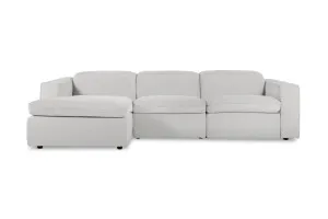 Abode Fabric Recliner Left Chaise Sofa, Florence Stone, by Lounge Lovers by Lounge Lovers, a Sofas for sale on Style Sourcebook