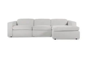 Abode Fabric Recliner Right Chaise Sofa, Florence Stone, by Lounge Lovers by Lounge Lovers, a Sofas for sale on Style Sourcebook