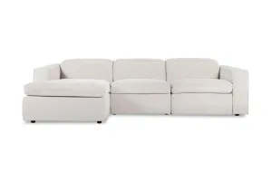 Abode Fabric Recliner Left Chaise Sofa, Grey, by Lounge Lovers by Lounge Lovers, a Sofas for sale on Style Sourcebook
