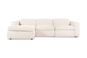 Abode Fabric Recliner Left Chaise Sofa, Havana Natural, by Lounge Lovers by Lounge Lovers, a Sofas for sale on Style Sourcebook