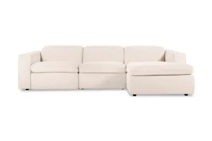 Abode Fabric Recliner Right Chaise Sofa, Havana Natural, by Lounge Lovers by Lounge Lovers, a Sofas for sale on Style Sourcebook