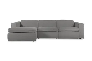 Abode Fabric Recliner Left Chaise Sofa, Dark Grey, by Lounge Lovers by Lounge Lovers, a Sofas for sale on Style Sourcebook