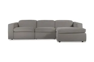 Abode Fabric Recliner Right Chaise Sofa, Dark Grey, by Lounge Lovers by Lounge Lovers, a Sofas for sale on Style Sourcebook