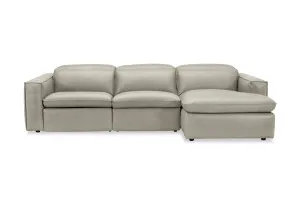 Abode Leather Recliner Right Chaise Sofa, Sutton Taupe, by Lounge Lovers by Lounge Lovers, a Sofas for sale on Style Sourcebook