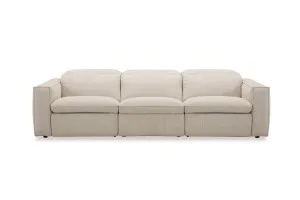 Abode Fabric 4 Seat Recliner Sofa, Vue Sand, by Lounge Lovers by Lounge Lovers, a Sofas for sale on Style Sourcebook