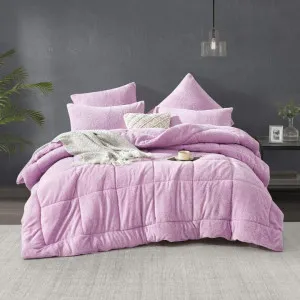 Morgan and Reid Calm Lavender Snuggle Fleece Comforter Set by null, a Quilts & Bedspreads for sale on Style Sourcebook