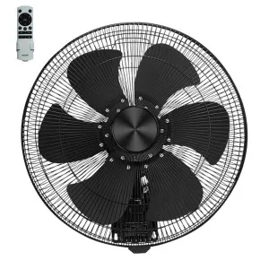 Black Ventair Heavy Duty DC Wall Fan 450mm by Ventair, a Ceiling Fans for sale on Style Sourcebook