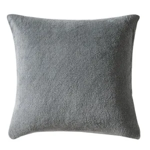Morgan and Reid Steel Charcoal Snuggle Fleece European Pillowcase Pair by null, a Cushions, Decorative Pillows for sale on Style Sourcebook