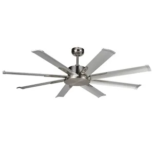 Martec Albatross Mini 65" DC Industrial Style Ceiling Fan With Remote Brushed Nickel by Martec, a Ceiling Fans for sale on Style Sourcebook