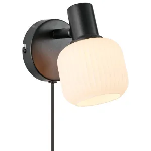 Nordlux Milford Mini Wall Light Black by Nordlux, a Wall Lighting for sale on Style Sourcebook