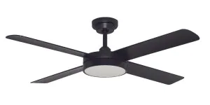 Hunter Pacific 52" (1320mm) Pinnacle 2 Indoor/Outdoor DC Ceiling Fan with 18W CCT LED Light Black by Hunter Pacific, a Ceiling Fans for sale on Style Sourcebook