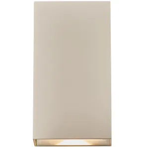 Nordlux Rold Flat Up/Down Outdoor LED Wall Light Sand by Nordlux, a Outdoor Lighting for sale on Style Sourcebook