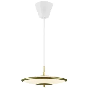 Nordlux Blanche Small LED Pendant Brass by Nordlux, a Pendant Lighting for sale on Style Sourcebook