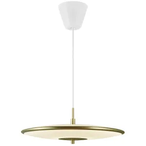 Nordlux Blanche Medium LED Pendant Brass by Nordlux, a Pendant Lighting for sale on Style Sourcebook