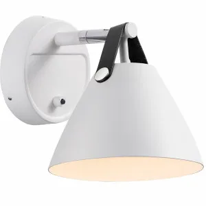 Nordlux Strap Wall Light White by Nordlux, a Outdoor Lighting for sale on Style Sourcebook