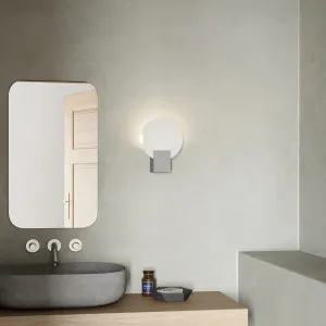 Nordlux Hester LED Wall Light Chrome by Nordlux, a Outdoor Lighting for sale on Style Sourcebook