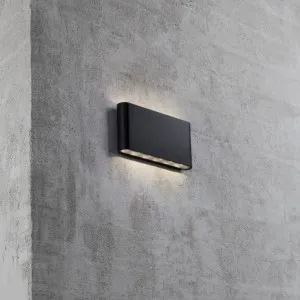 Nordlux Kinver Small LED Up and Down Wall Light Black by Nordlux, a Wall Lighting for sale on Style Sourcebook