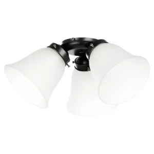 Eglo Waikiki 3 Light Kit Only Black by Eglo, a Ceiling Fans for sale on Style Sourcebook