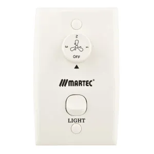 Martec Print Wall Controller With 3 Speeds and Light Switch PACK OF 20 by Martec, a Ceiling Fans for sale on Style Sourcebook
