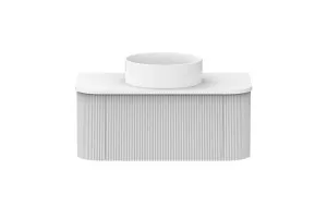 Waverley 900mm Centre Bowl Vanity, Ultra White by ADP, a Vanities for sale on Style Sourcebook