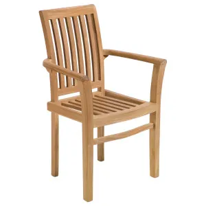 Mu Stackable Teak Armchair, Raw by null, a Outdoor Chairs for sale on Style Sourcebook