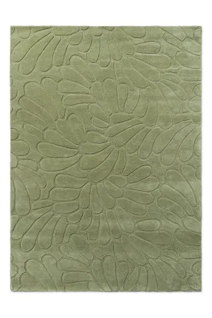Laura Ashley Coleby Petals Hedgerow Green 078807 by Laura Ashley, a Contemporary Rugs for sale on Style Sourcebook